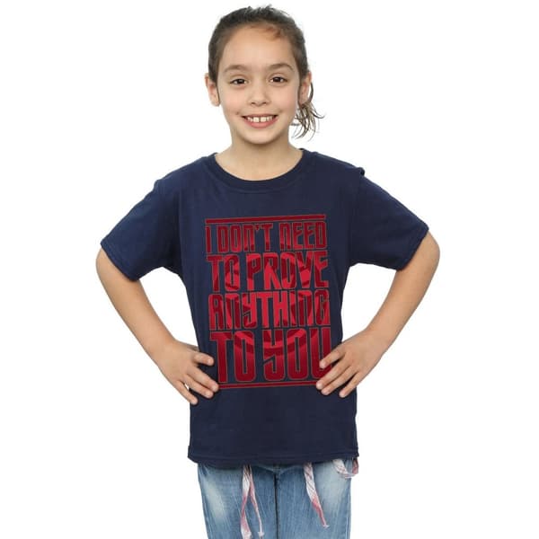 Marvel Captain Marvel Prove Anything T-shirt i bomull för flickor