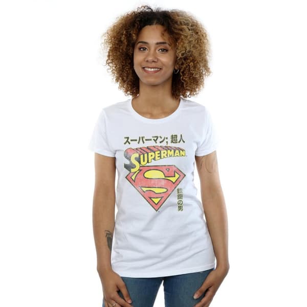 DC Comics Superman Shield - bomulls-T-shirt för damer och kvinnor