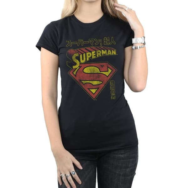 DC Comics Superman Shield - bomulls-T-shirt för damer och kvinnor