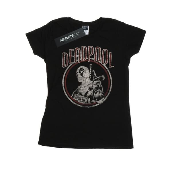 Marvel Womens/Ladies Deadpool Vintage Circle Cotton T-Shirt