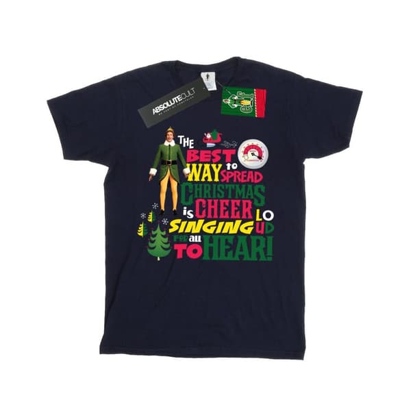Elf Girls Christmas Cheer Cotton T-Shirt