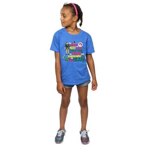 Elf Girls Christmas Cheer Cotton T-Shirt