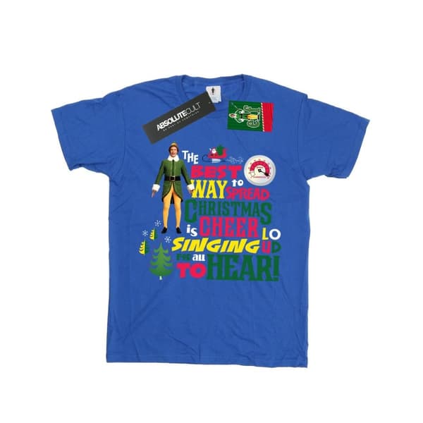 Elf Girls Christmas Cheer Cotton T-Shirt