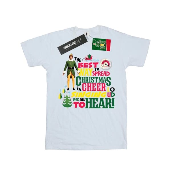 Elf Girls Christmas Cheer Cotton T-Shirt
