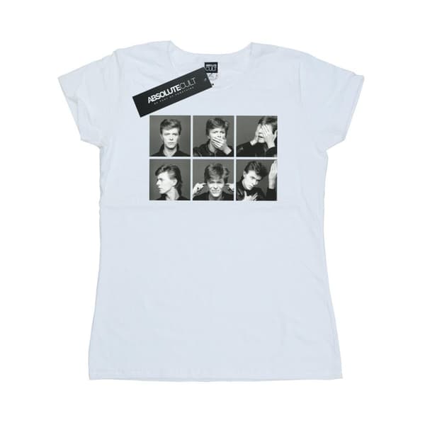David Bowie Womens/Ladies Photo Collage Cotton T-Shirt