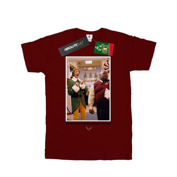 Elf OMG Santa Photo bomulls-T-shirt för flickor