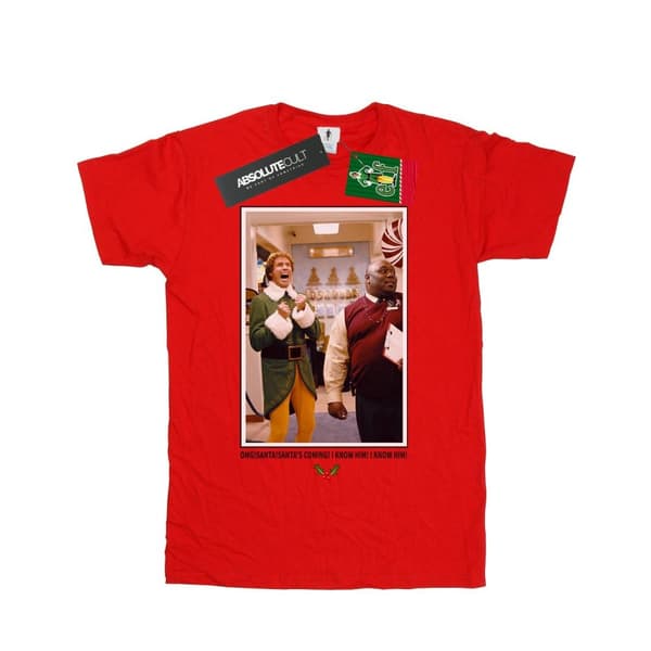 Elf OMG Santa Photo bomulls-T-shirt för flickor