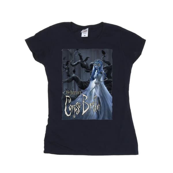 Corpse Bride T-shirt i bomull med affisch för bröllopsklänning för kvinnor/damer