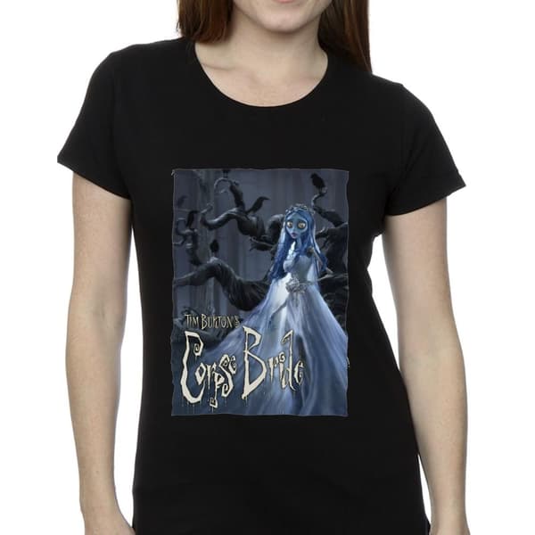 Corpse Bride Womens/Ladies Wedding Gown Poster Cotton T-Shirt
