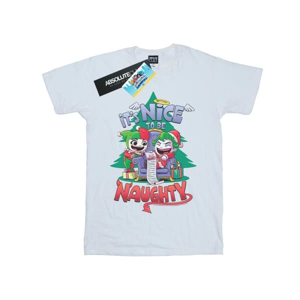 DC Comics Girls Super Friends It´s Nice To Be Naughty Cotton T-Shirt White 7-8 Years