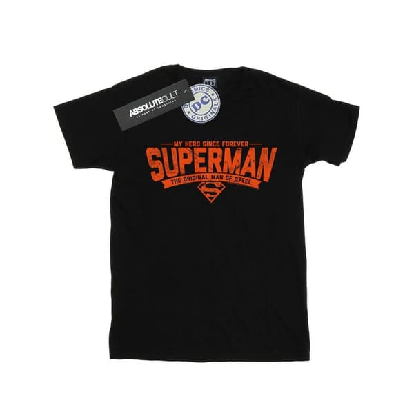 DC Comics T-shirt i bomull med Superman My Hero för flickor