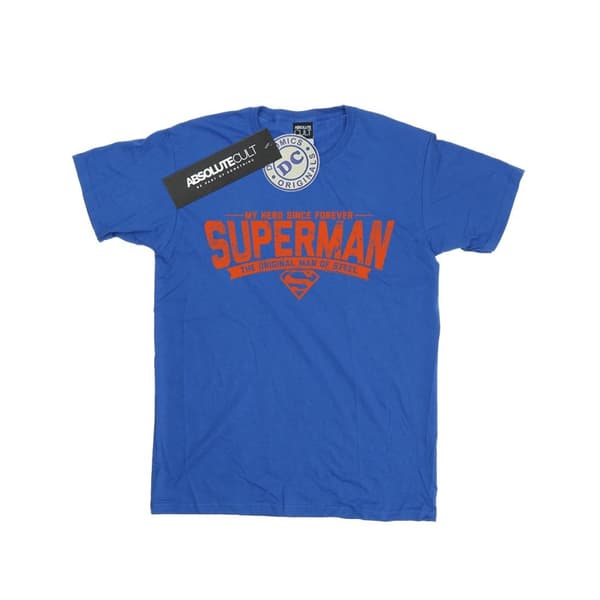 DC Comics T-shirt i bomull med Superman My Hero för flickor