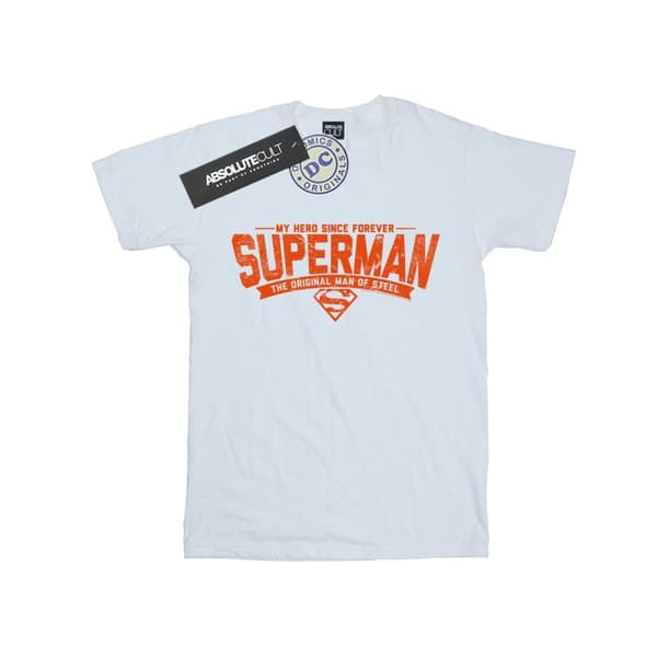 DC Comics T-shirt i bomull med Superman My Hero för flickor