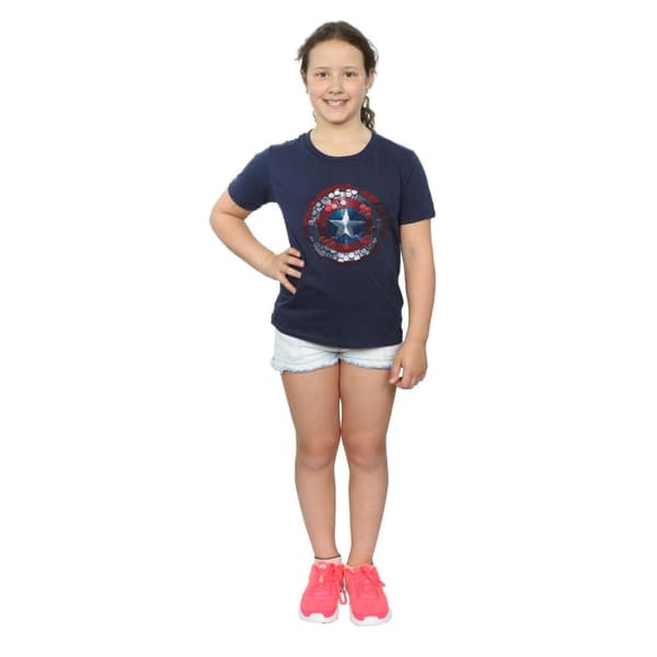 Marvel Captain America Civil War Hex Shield bomulls-T-shirt för flickor