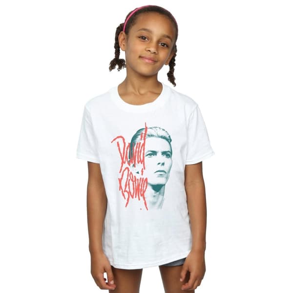 David Bowie Mono Stare T-shirt i bomull för flickor