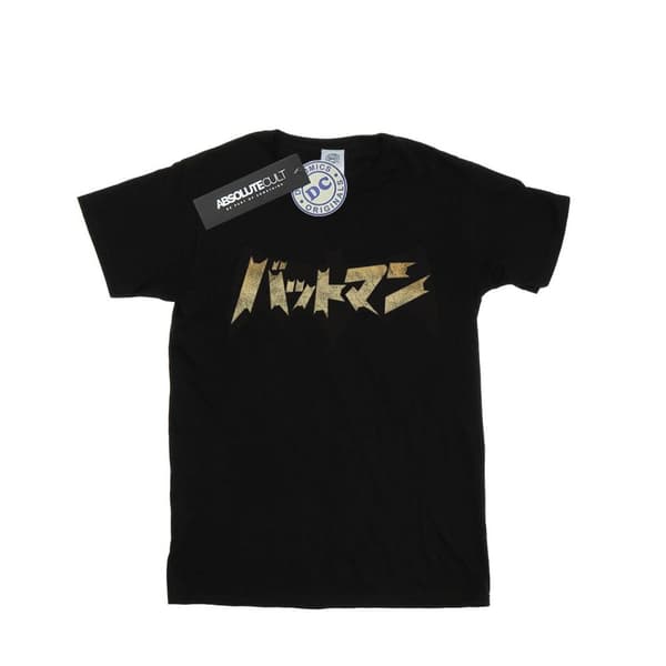 DC Comics T-shirt i bomull med Batmans internationella logotyp för flickor
