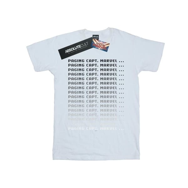 Marvel Boys Captain Marvel Paging Captain Marvel T-Shirt