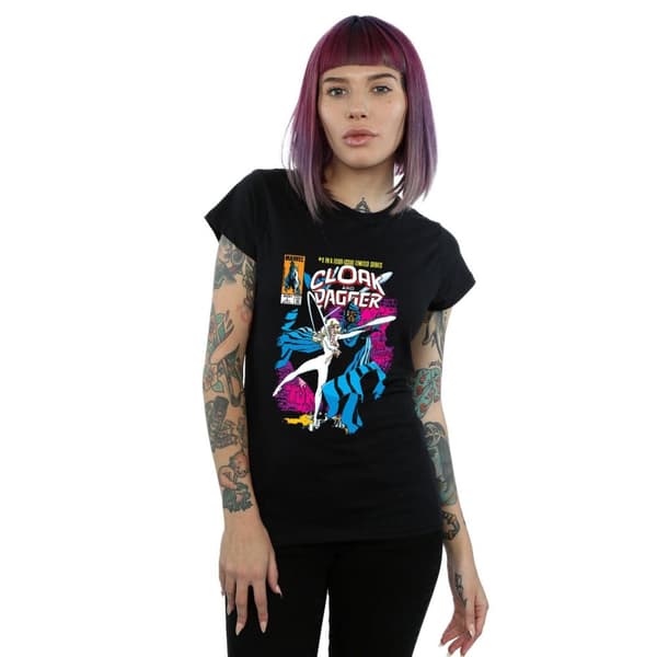 Marvel Dam/Tjej - Cloak And Dagger - Comic Cover - Bomulls-T-shirt