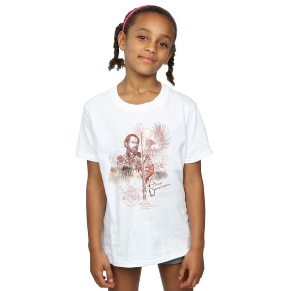 Fantastic Beasts T-shirt i bomull med Albus Dumbledore för flickor
