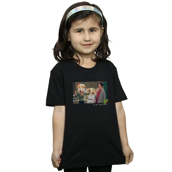 Friends T-shirt i bomull med kalkonhuvud för flickor