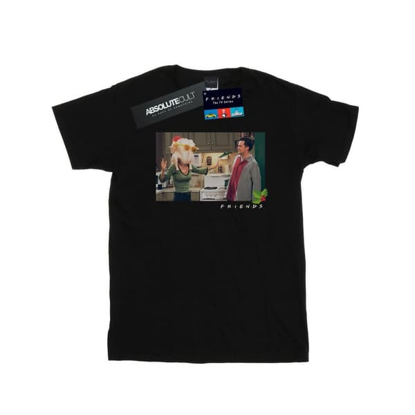 Friends T-shirt i bomull med kalkonhuvud för flickor