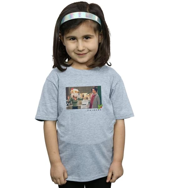 Friends T-shirt i bomull med kalkonhuvud för flickor