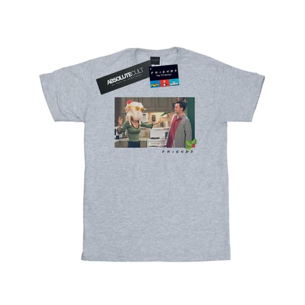 Friends T-shirt i bomull med kalkonhuvud för flickor