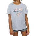 Miniatyrbild 3 av 5: DC Comics T-shirt i bomull med Supermans blommiga logotyp 2 för flickor