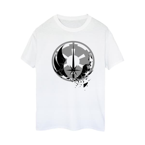 Star Wars Womens/Ladies Obi-Wan Kenobi Fractured Logos Cotton Boyfriend T-Shirt