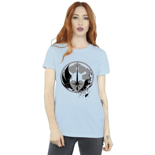 Star Wars Womens/Ladies Obi-Wan Kenobi Fractured Logos Cotton Boyfriend T-Shirt