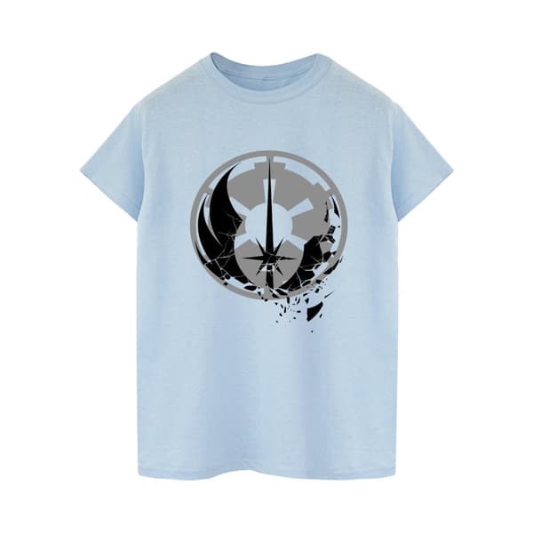 Star Wars Womens/Ladies Obi-Wan Kenobi Fractured Logos Cotton Boyfriend T-Shirt