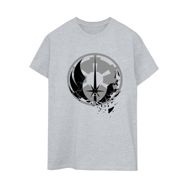 Star Wars Womens/Ladies Obi-Wan Kenobi Fractured Logos Cotton Boyfriend T-Shirt