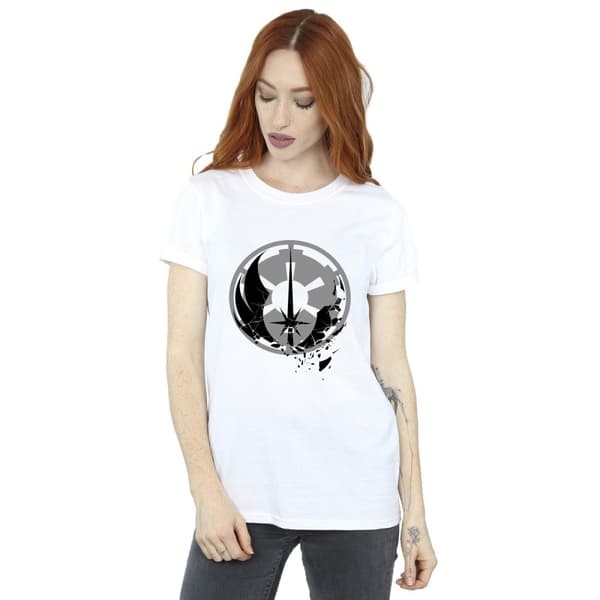 Star Wars Womens/Ladies Obi-Wan Kenobi Fractured Logos Cotton Boyfriend T-Shirt