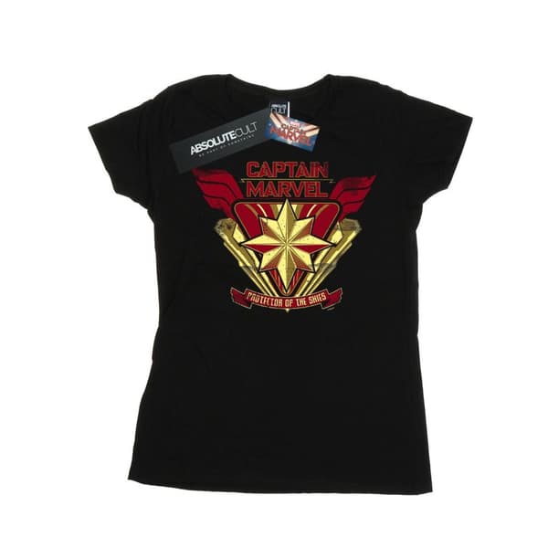 Marvel Womens/Ladies Captain Marvel Protector Of The Skies Cotton T-Shirt