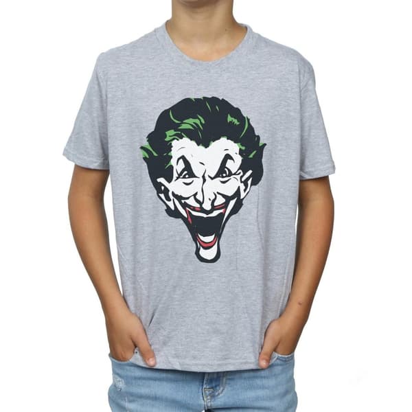 DC Comics Pojkar - The Joker T-shirt med stort ansikte
