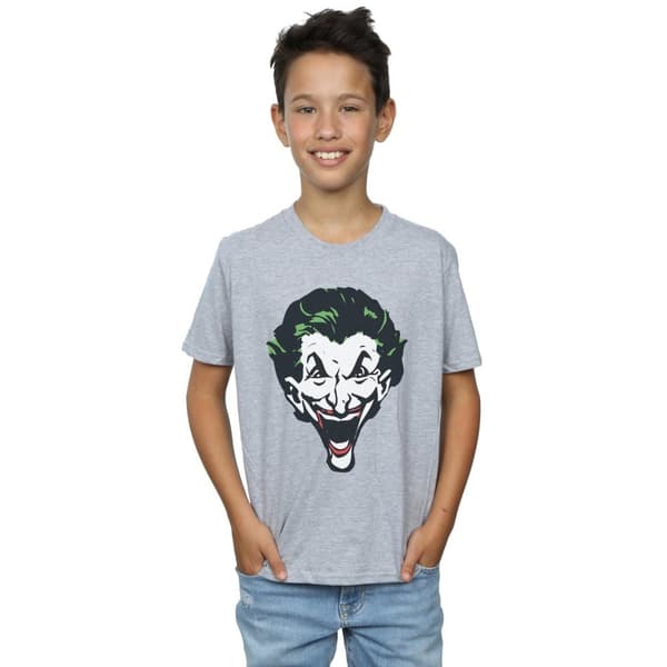 DC Comics Pojkar - The Joker T-shirt med stort ansikte