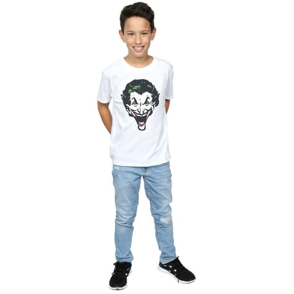 DC Comics Pojkar - The Joker T-shirt med stort ansikte