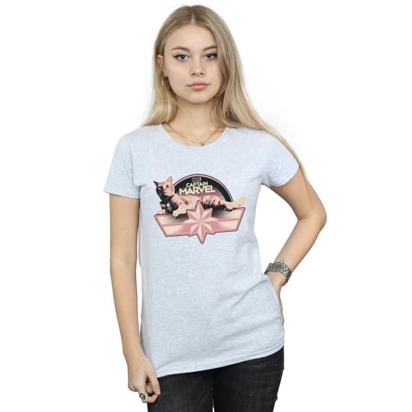 Marvel Womens/Ladies Captain Marvel Chillin Goose Cotton T-Shirt