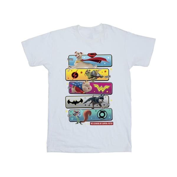 DC Comics DC League Of Super-Pets - T-shirt i bomull med karaktärspose för flickor