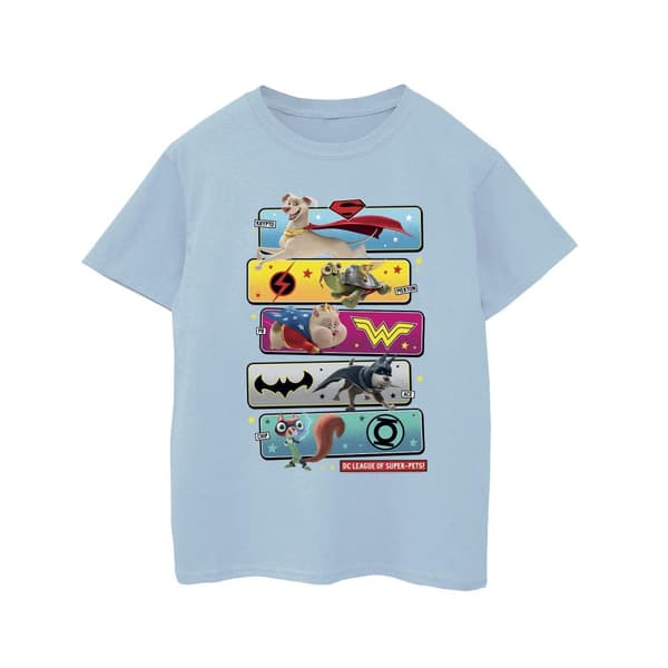 DC Comics DC League Of Super-Pets - T-shirt i bomull med karaktärspose för flickor