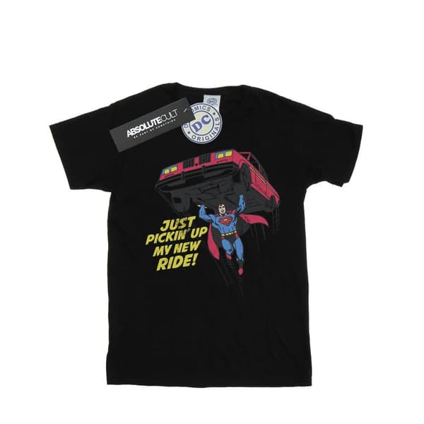 DC Comics Girls Superman New Ride Cotton T-Shirt