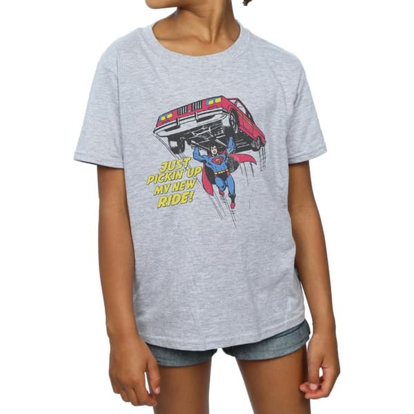 DC Comics Girls Superman New Ride Cotton T-Shirt