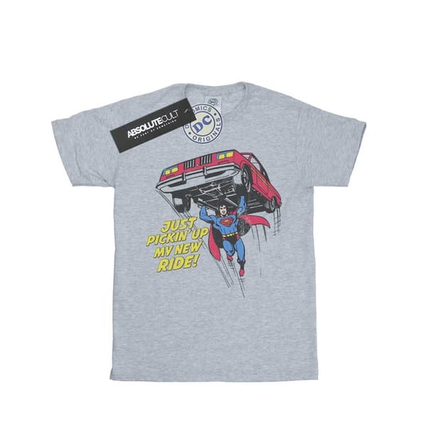 DC Comics Girls Superman New Ride Cotton T-Shirt