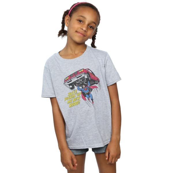 DC Comics Girls Superman New Ride Cotton T-Shirt