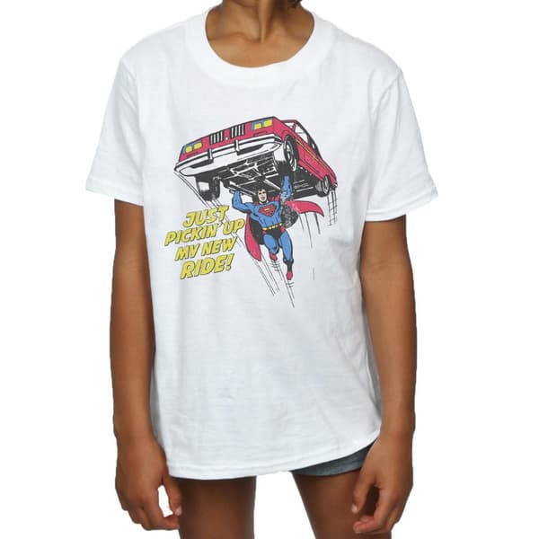 DC Comics Girls Superman New Ride Cotton T-Shirt