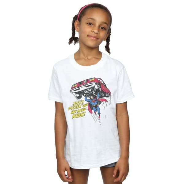 DC Comics Girls Superman New Ride Cotton T-Shirt
