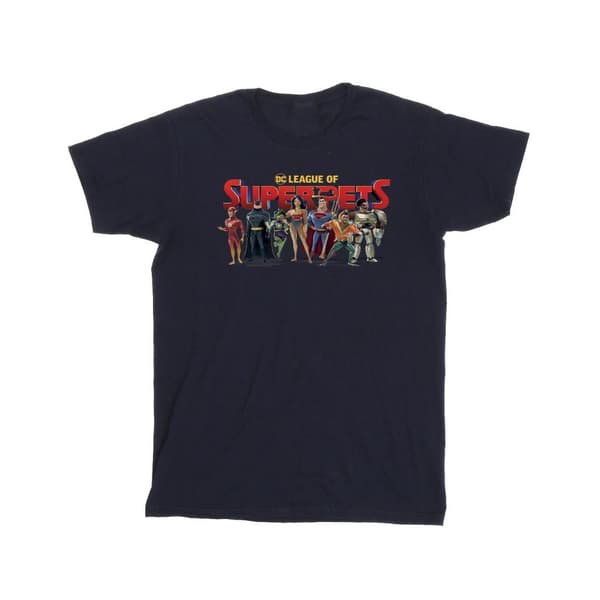 DC Comics Girls DC Comics DC League Of Super-Pets Group Logo Cotton T-Shirt
