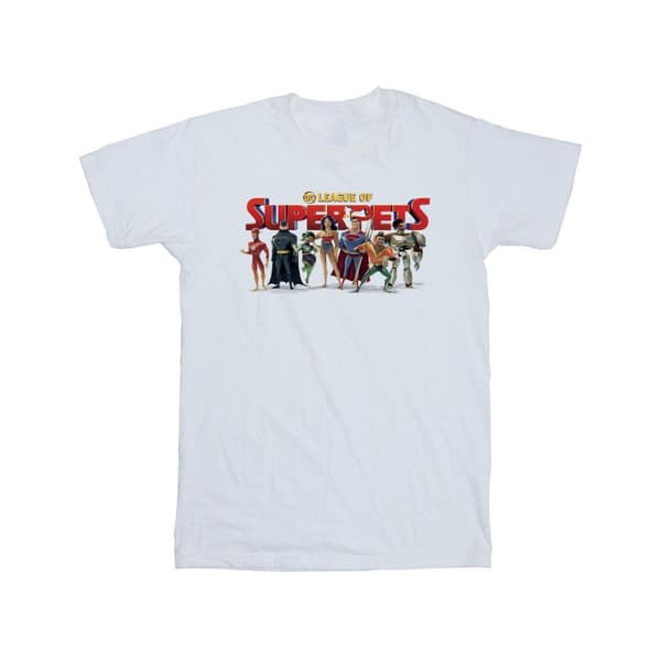DC Comics Girls DC Comics DC League Of Super-Pets Group Logo Cotton T-Shirt
