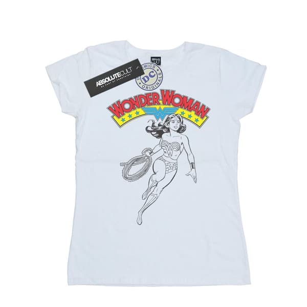 DC Comics Womens/Ladies Wonder Woman Lasso Cotton T-Shirt