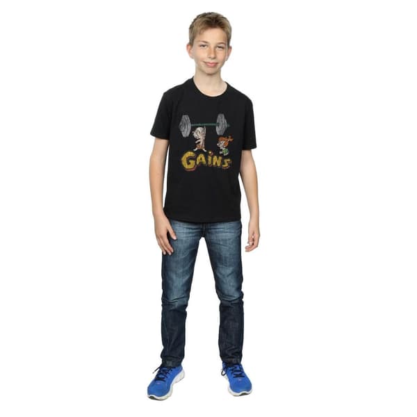 The Flintstones Pojkar - Bam Bam Gains - T-shirt med tryck